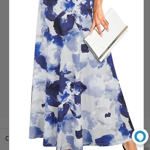 STYLEWORD Women's Off Shoulder Halter Elegant Maxi Long Dress - Picture 2 of 4